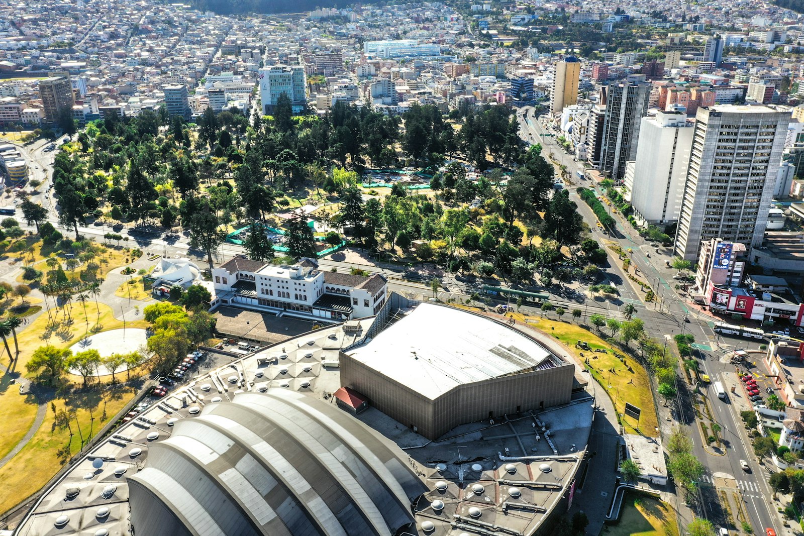 Modern skyline of Quito, Ecuador
